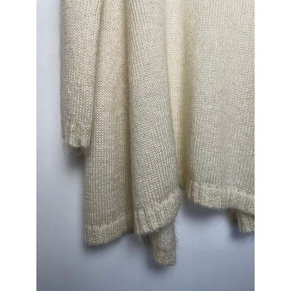 Giorgio Kauten Tricot Cardigan Sweater Womens Size 6 Cream Old Money Classic - Picture 11 of 14